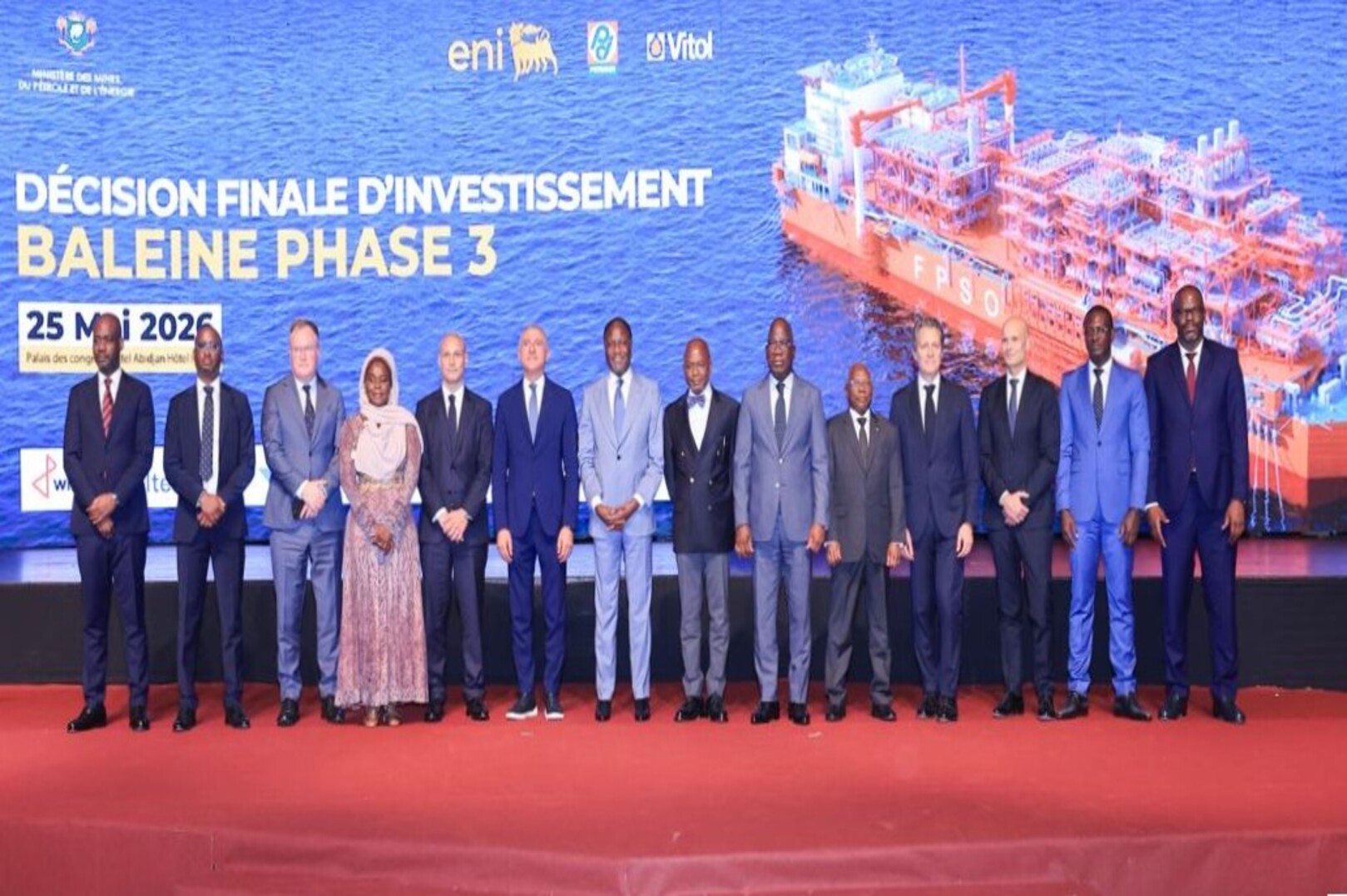 Phase 3 of the Baleine Oil and Gas Field: ENI-PETROCI-VITOL Consortium Signs Final Investment Decision Worth USD 4 Billion